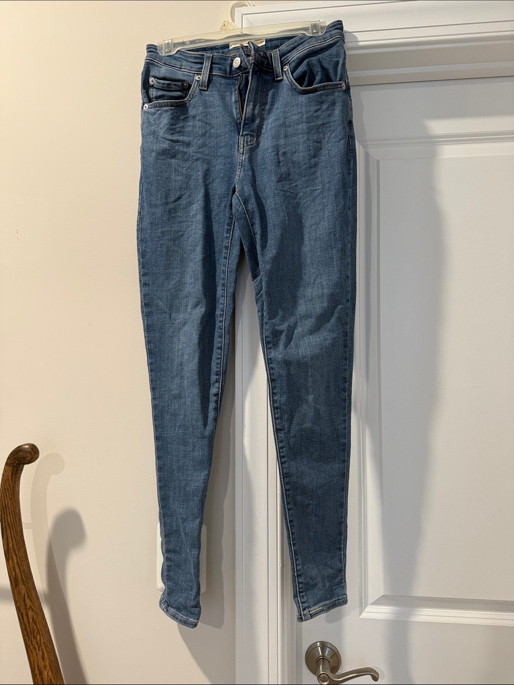 Levi's Medium Blue High-Rise Skinny Jeans